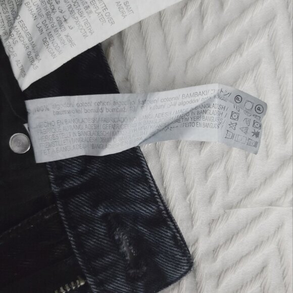 Zara Tapered Charcoal Black Stone Wash Mom Jeans - Picture 11 of 16